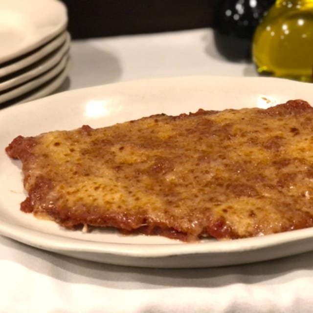 Veal Parmigiana.