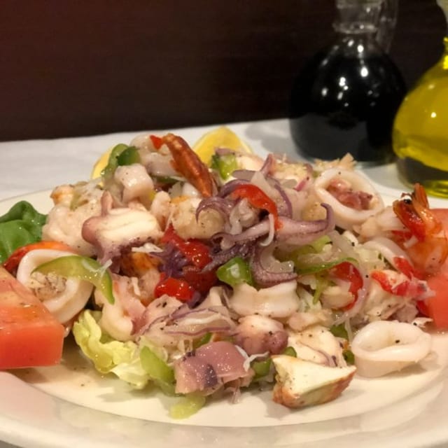 Seafood Salad Appetizer.